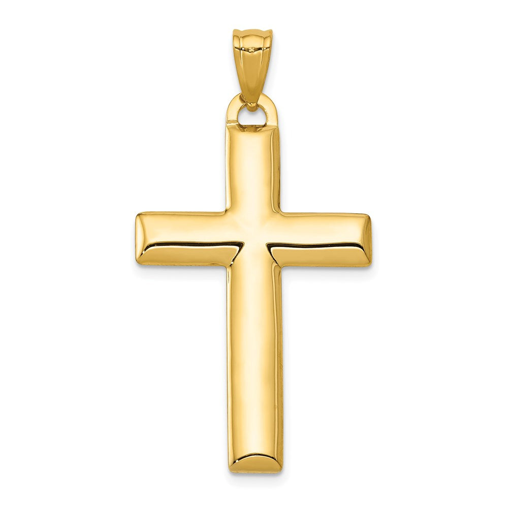 Million Charms 14K With Rhodium-plated Reversible Relgious Cross Pendant