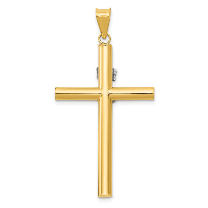 Million Charms 14K Two-Tone Inri Relgious Crucifix Pendant