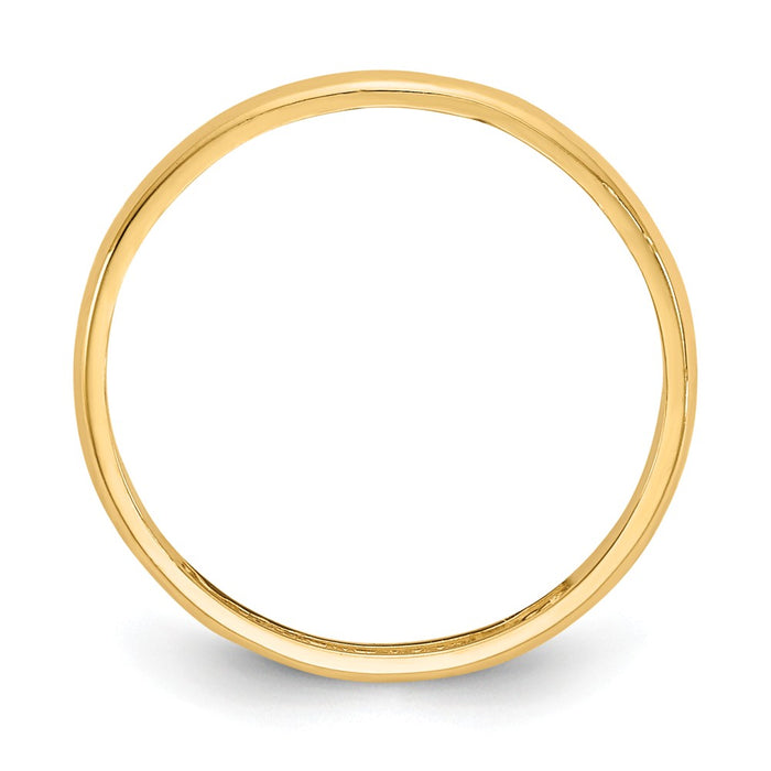 14k Yellow Gold Baby Ring, Size: 3