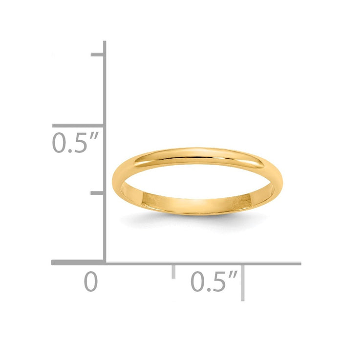 14k Yellow Gold Baby Ring, Size: 3