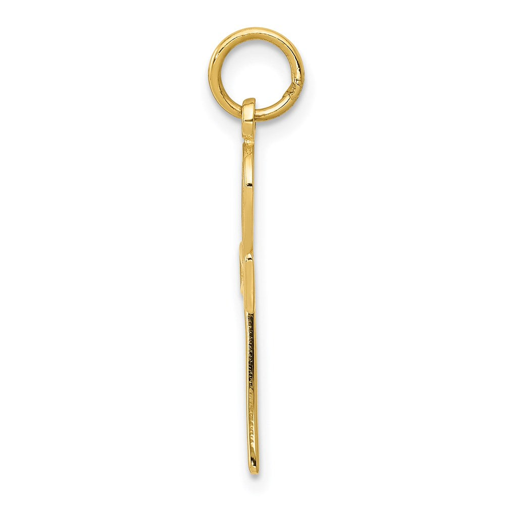 Million Charms 14K Yellow Gold Themed Ankh Relgious Cross Charm