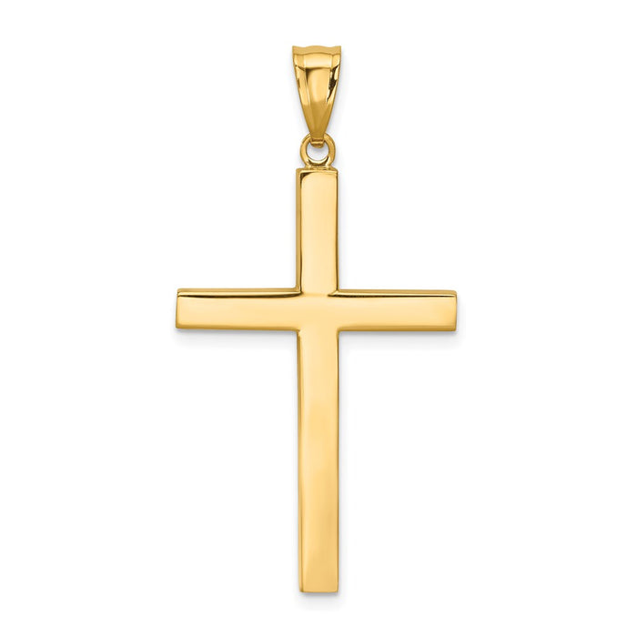 Million Charms 14K Yellow Gold Themed Relgious Cross Pendant