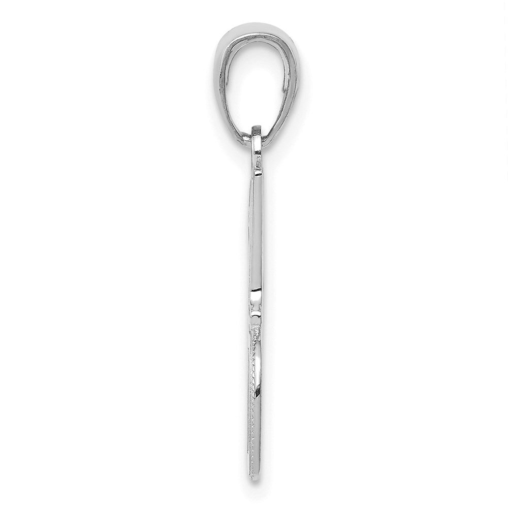 Million Charms 14K White Gold Themed #1 Dad Charm
