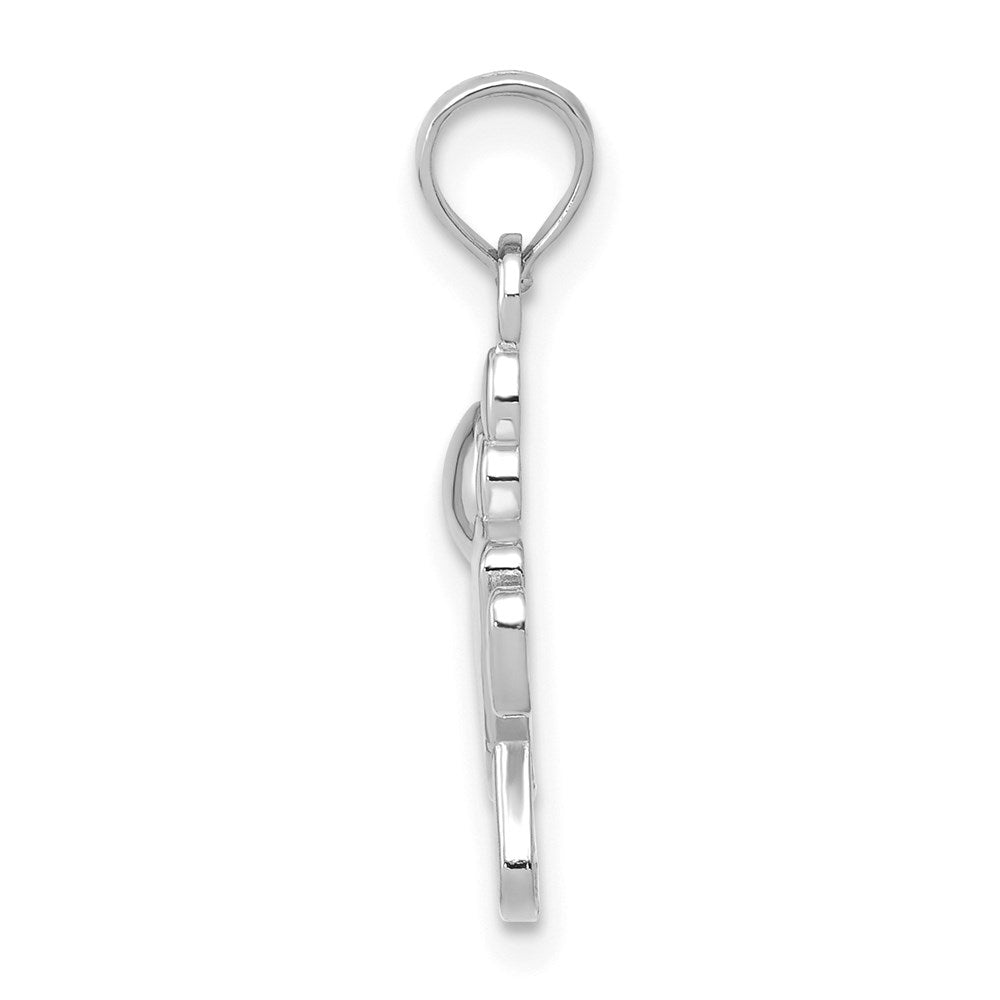 Million Charms 14K White Gold Themed Little Girl Charm