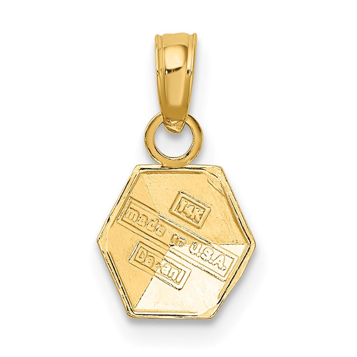 Million Charms 14K Yellow Gold Themed Baby Block Charm