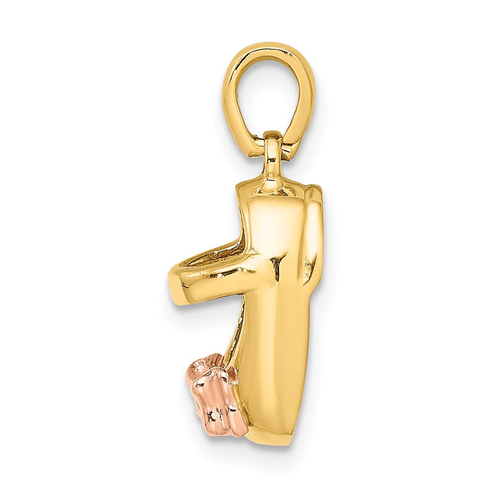 Million Charms 14K Two-Tone Baby Shoe Charm