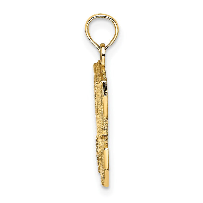 Million Charms 14K Yellow Gold Themed Computer Wiz Charm