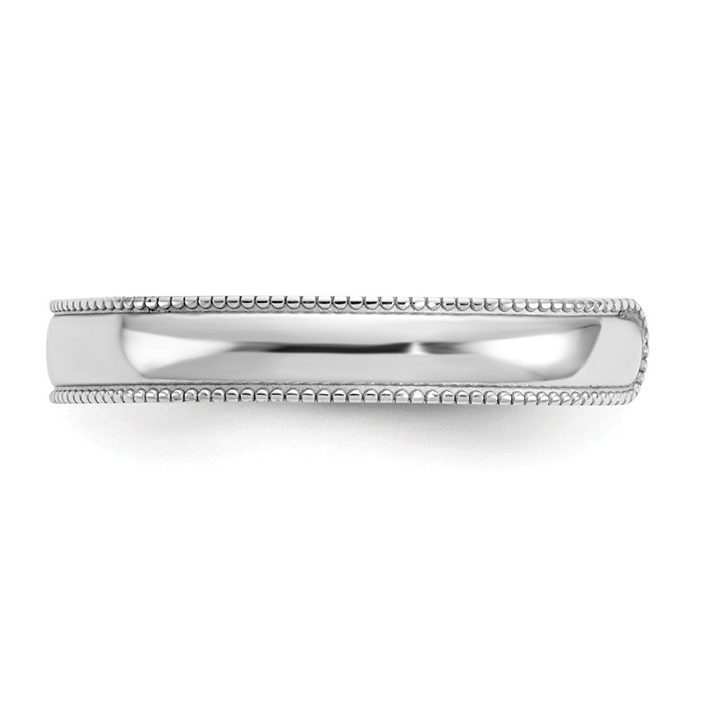 14k White Gold Mill Grain Adjustable Toe Ring