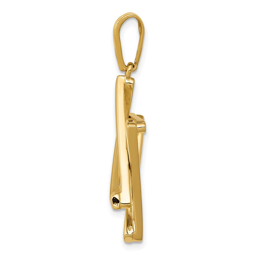 Million Charms 14K Yellow Gold Themed Religious Jewish Star Of David Pendant