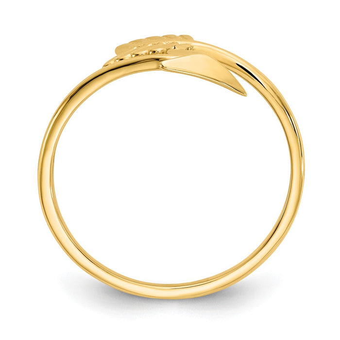 14k Yellow Gold Polished Arrow Ring, Size: 7
