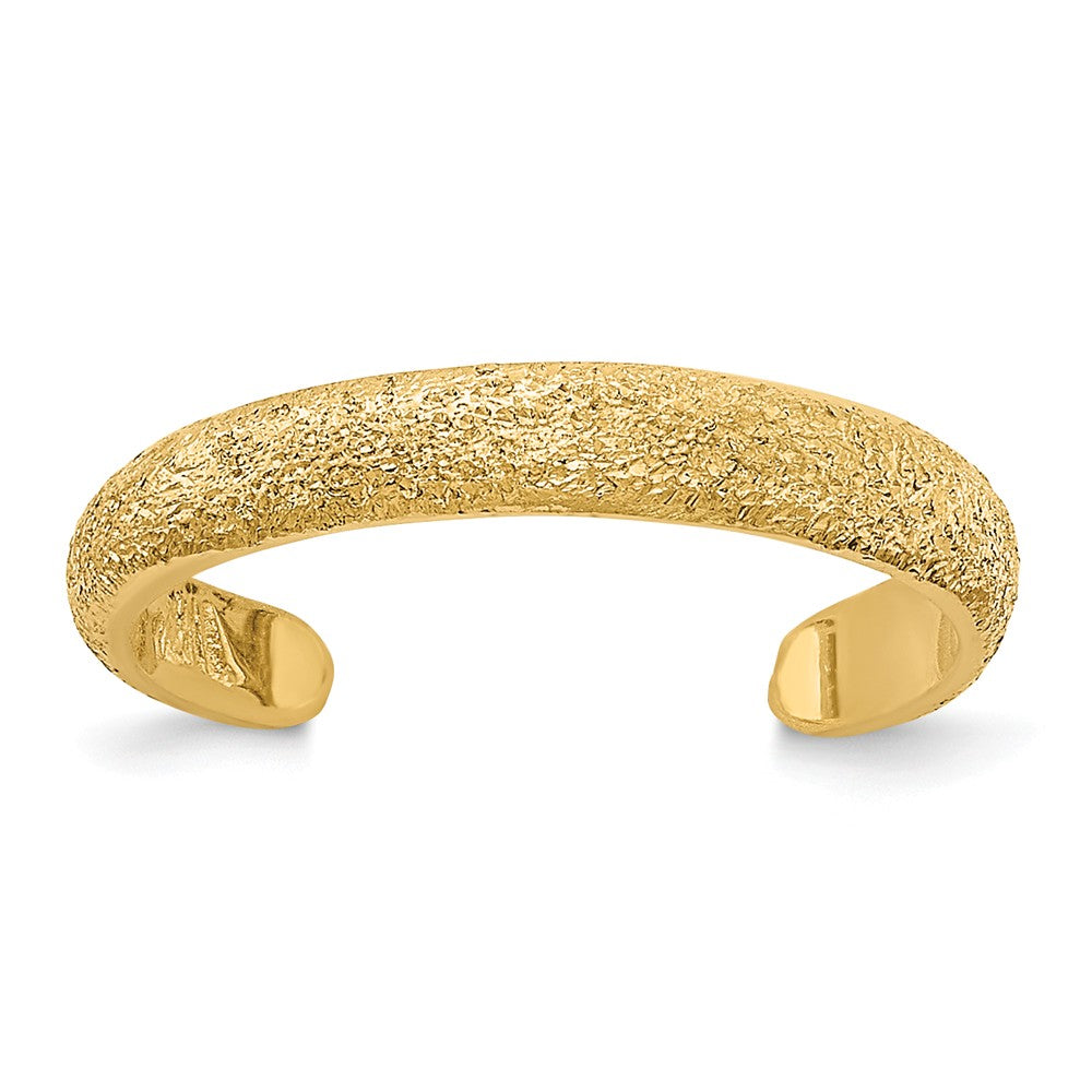 14k Yellow Gold Polished Laser Cut Toe Ring