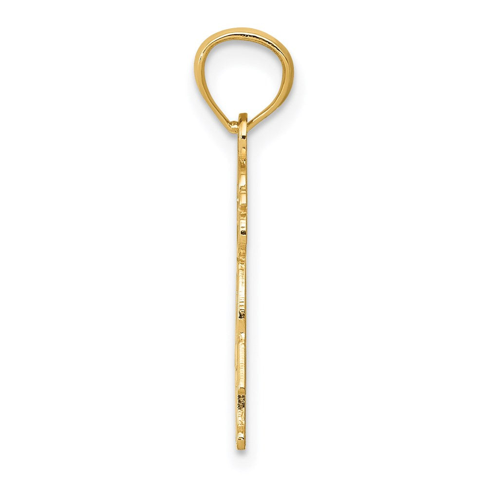 Million Charms 14K Yellow Gold Themed Polished Girl Charm