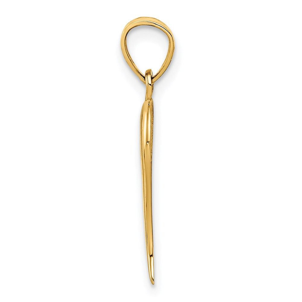 Million Charms 14K Yellow Gold Themed Italian Horn Pendant