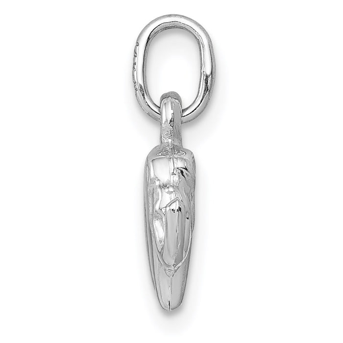 Million Charms 14K White Gold Themed Elephant Charm
