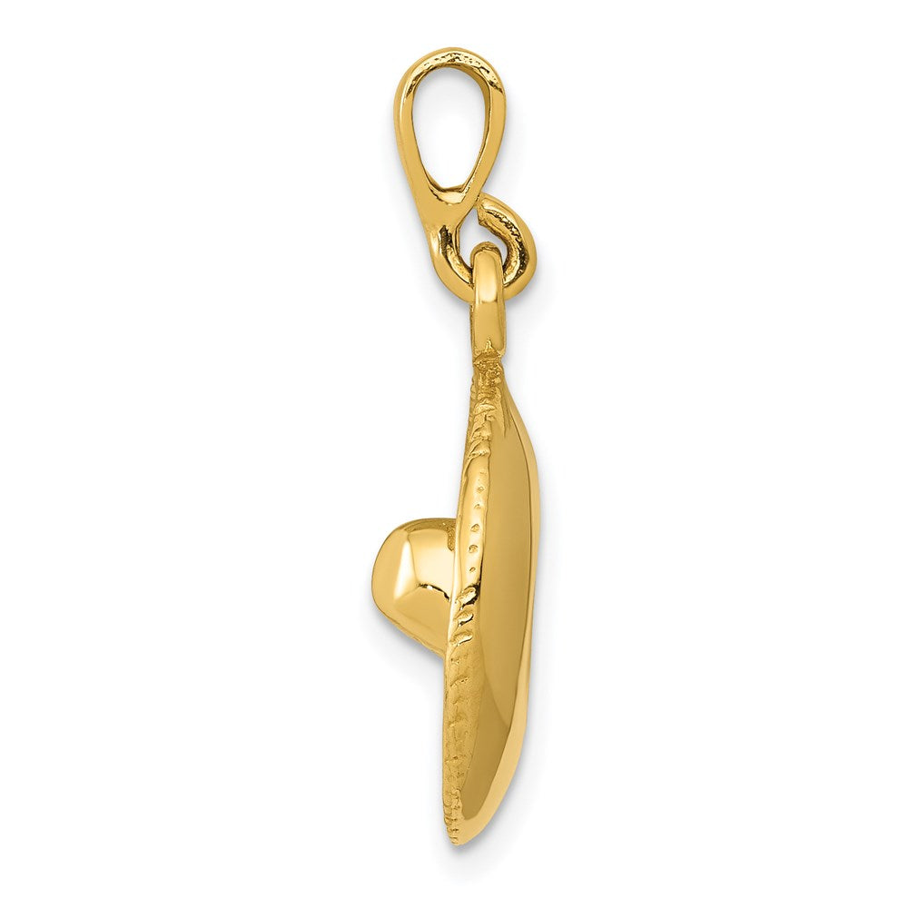 Million Charms 14K Yellow Gold Themed Sombrero Pendant