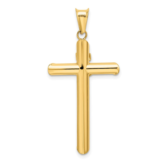 Million Charms 14K Two-Tone Polished Relgious Crucifix Pendant