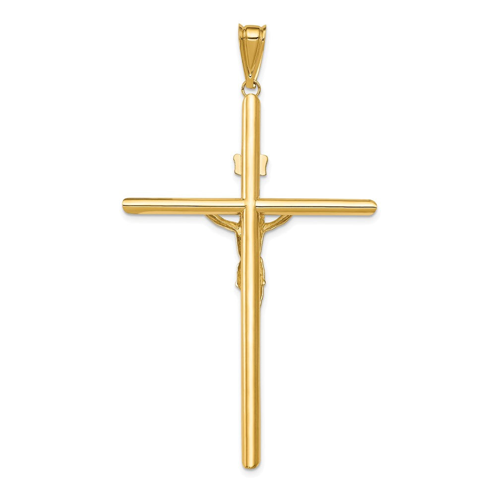 Million Charms 14K Two-Tone Polished Jesus Relgious Crucifix Pendant