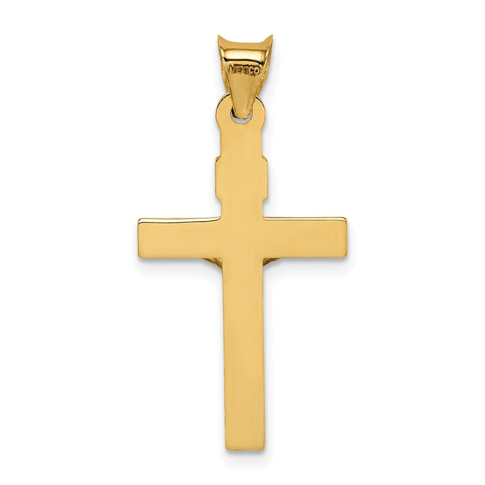 Million Charms 14K Two-Tone Relgious Crucifix Pendant