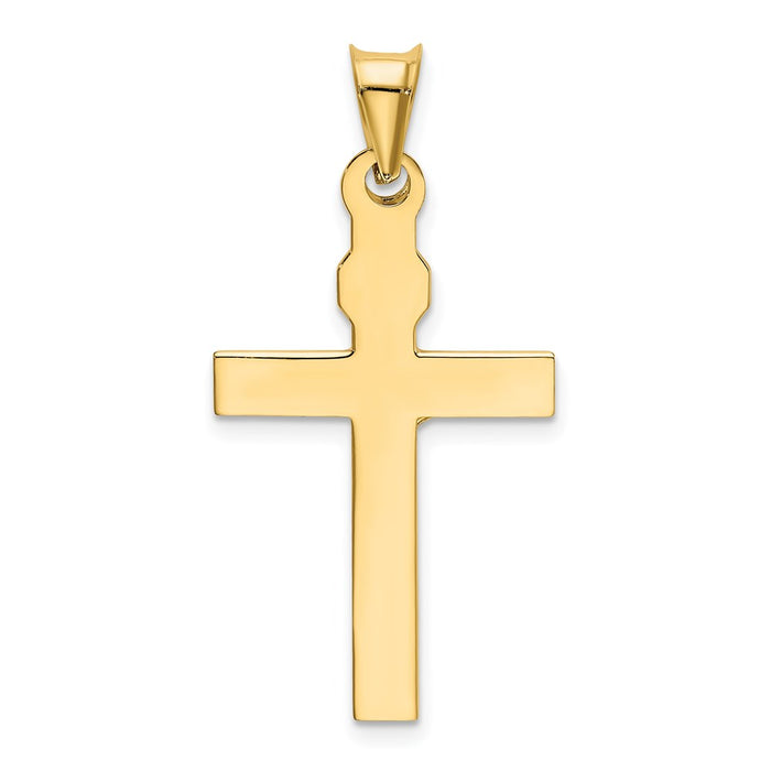 Million Charms 14K Two-Tone Relgious Crucifix Pendant