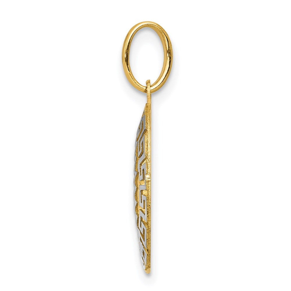 Million Charms 14K Two-Tone Relgious Our Lady Of Guadalupe Pendant