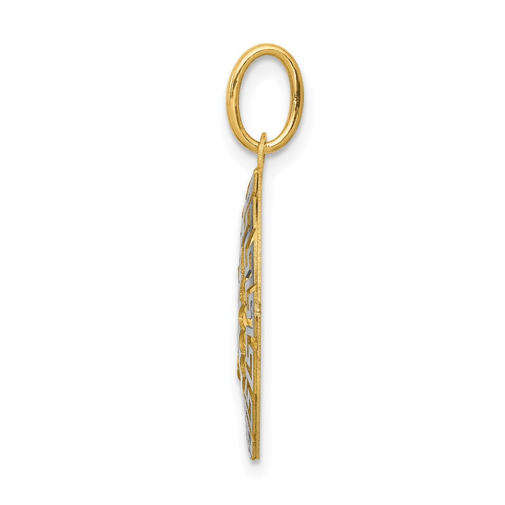 Million Charms 14K Two-Tone Relgious Our Lady Of Guadalupe Pendant