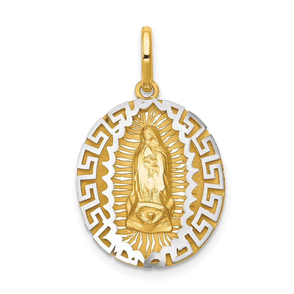 Million Charms 14K Two-Tone Relgious Our Lady Of Guadalupe Pendant