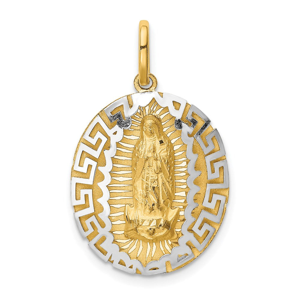 Million Charms 14K Two-Tone Relgious Our Lady Of Guadalupe Pendant