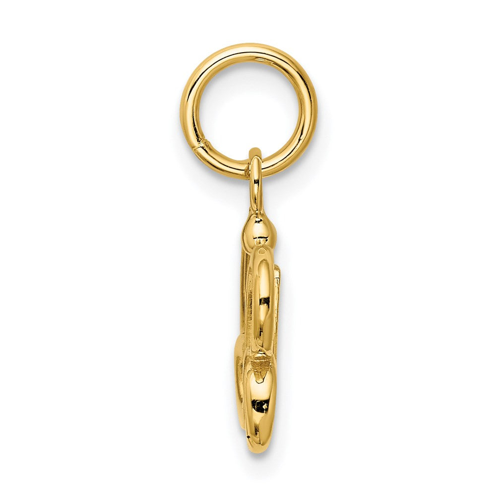 Million Charms 14K Yellow Gold Themed Butterfly Pendant