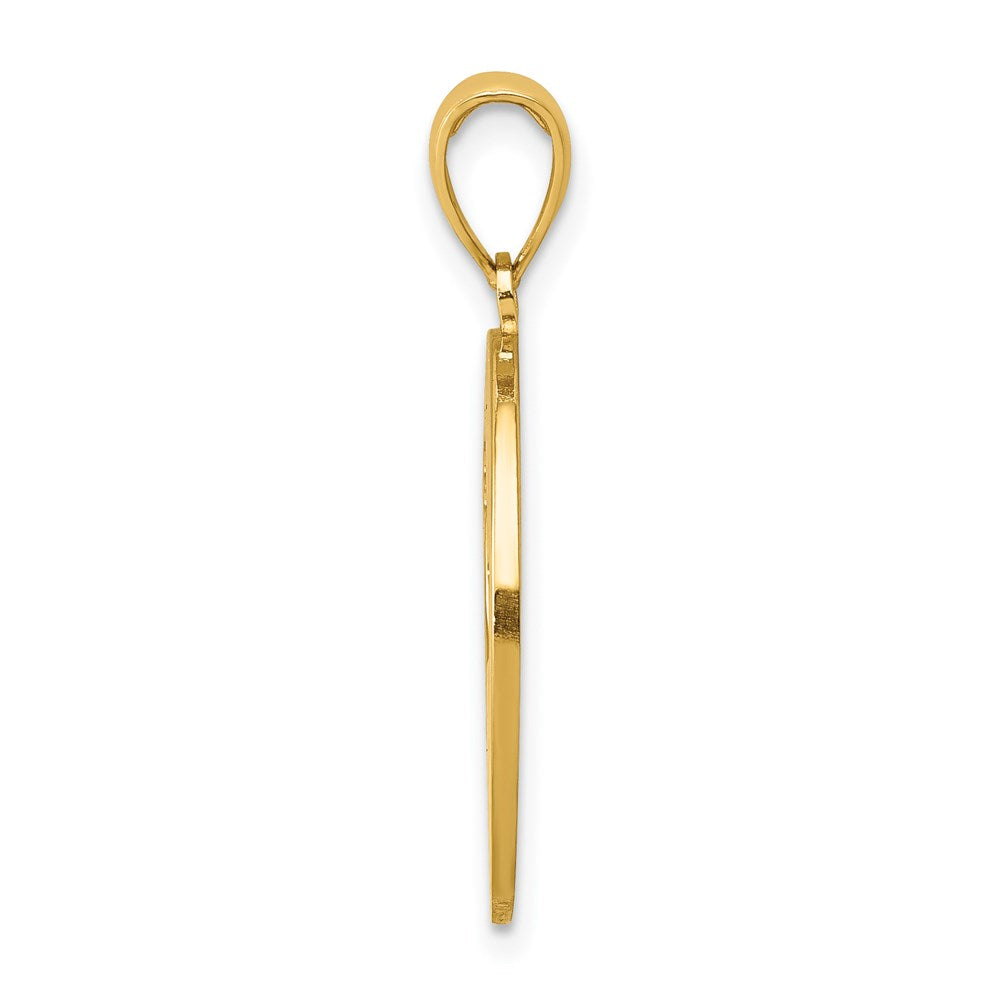 Million Charms 14K Yellow Gold Themed My Best Friend With Dog Charm
