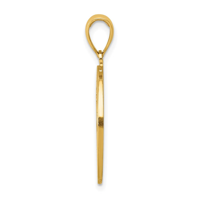 Million Charms 14K Yellow Gold Themed My Best Friend With Dog Charm