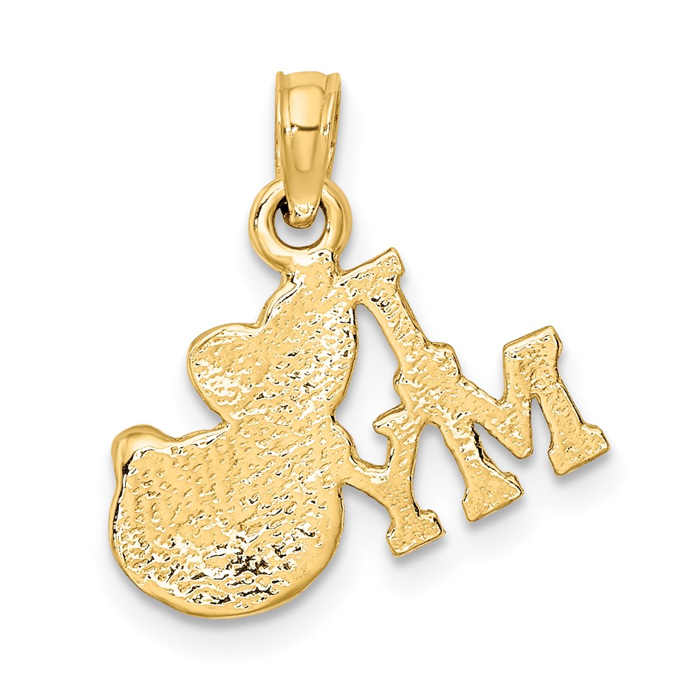 Million Charms 14K Yellow Gold Themed I Love My Cat Charm