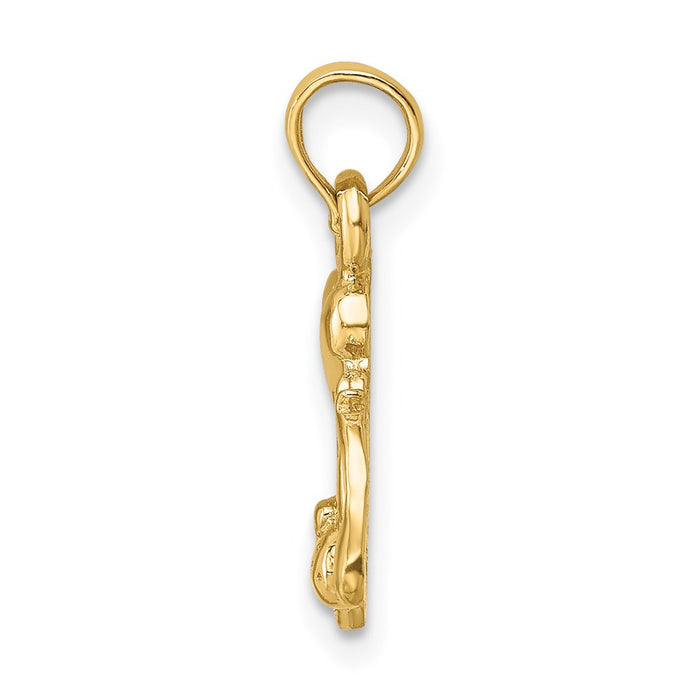Million Charms 14K Yellow Gold Themed I Love My Dog Charm