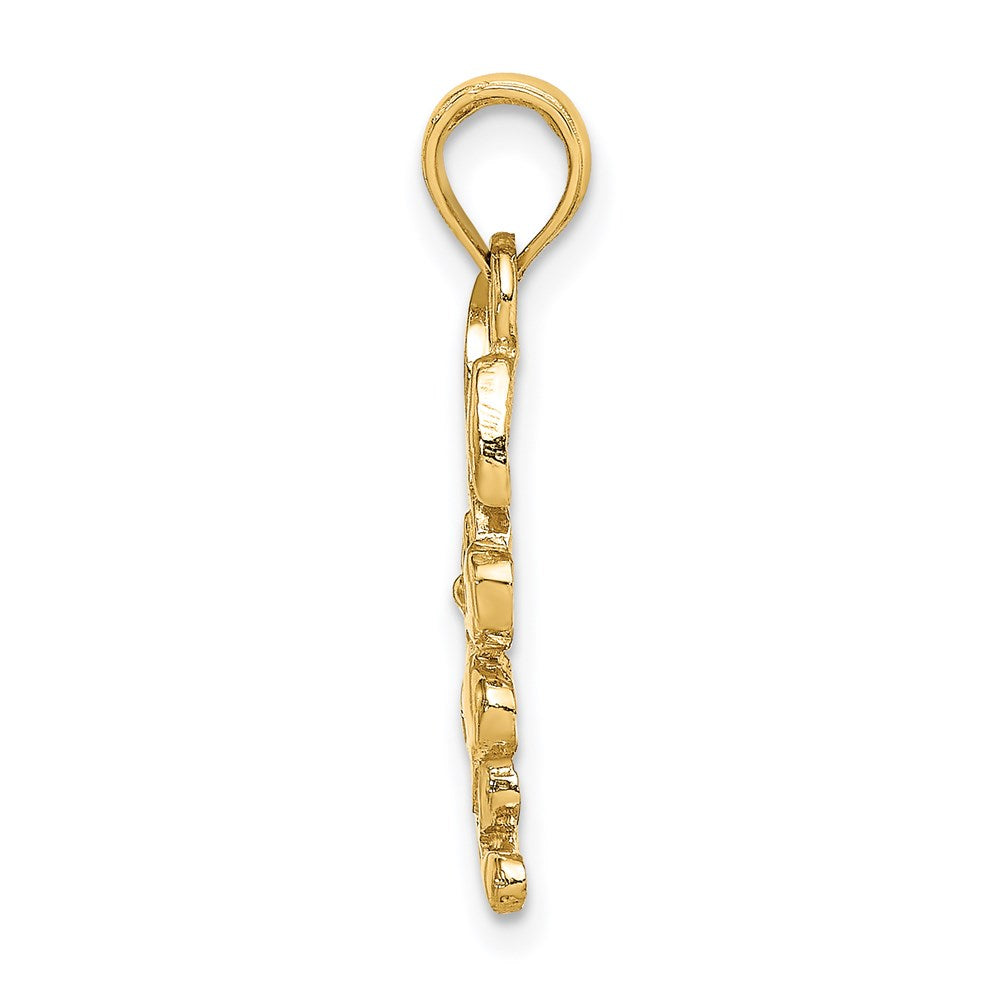 Million Charms 14K Yellow Gold Themed Rabbit Charm