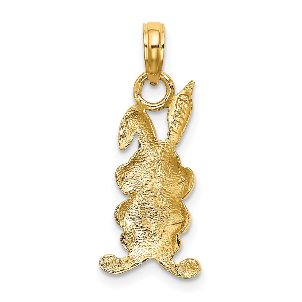 Million Charms 14K Yellow Gold Themed Rabbit Charm