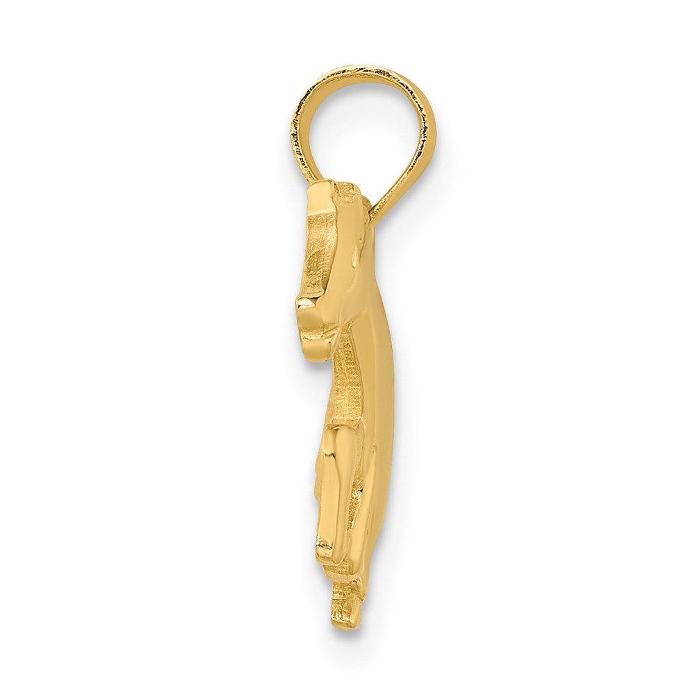 Million Charms 14K Yellow Gold Themed Running Horse Charm