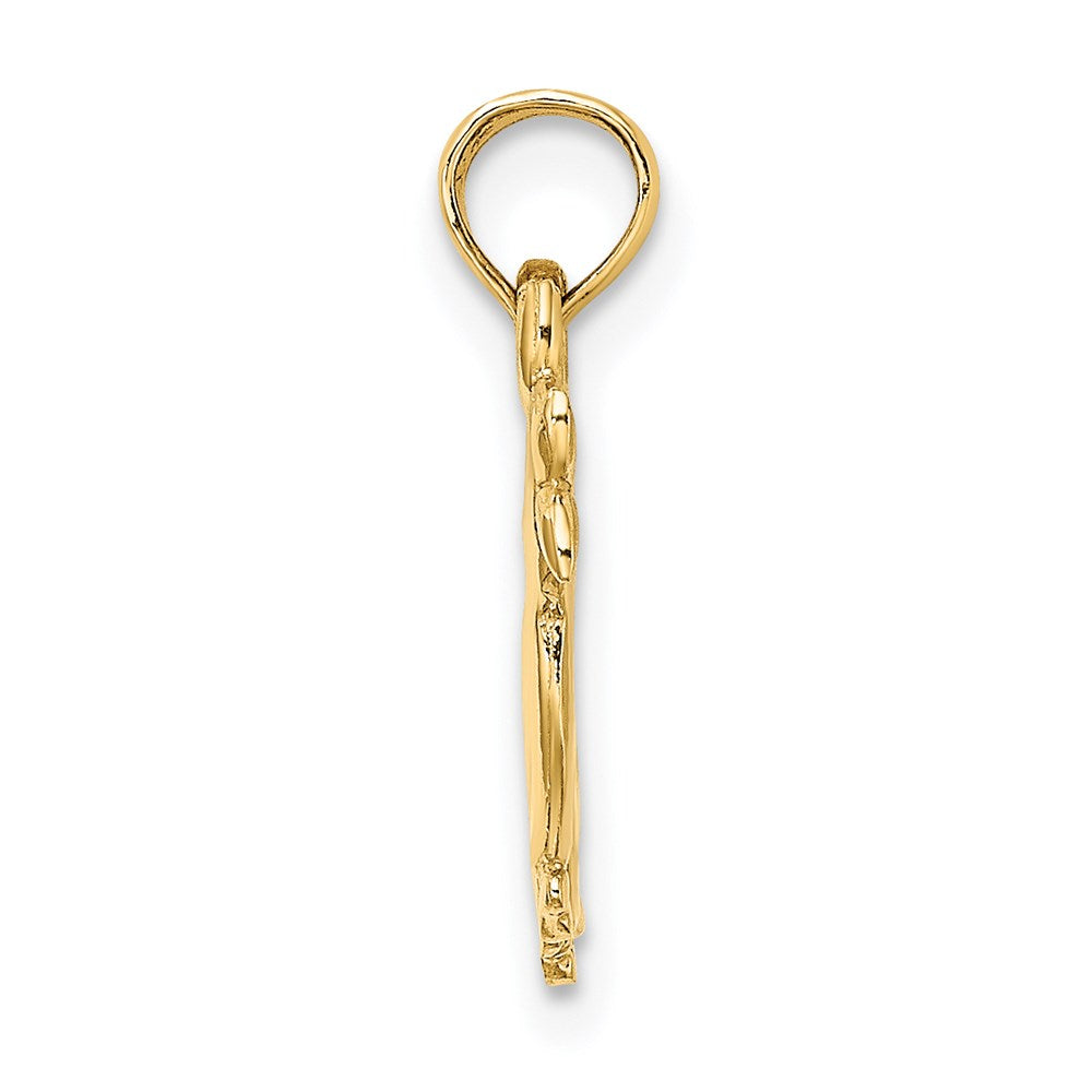 Million Charms 14K Yellow Gold Themed 3-D Double Ducks Charm