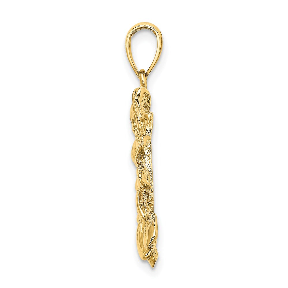 Million Charms 14K Yellow Gold Themed Smiling Sun Charm