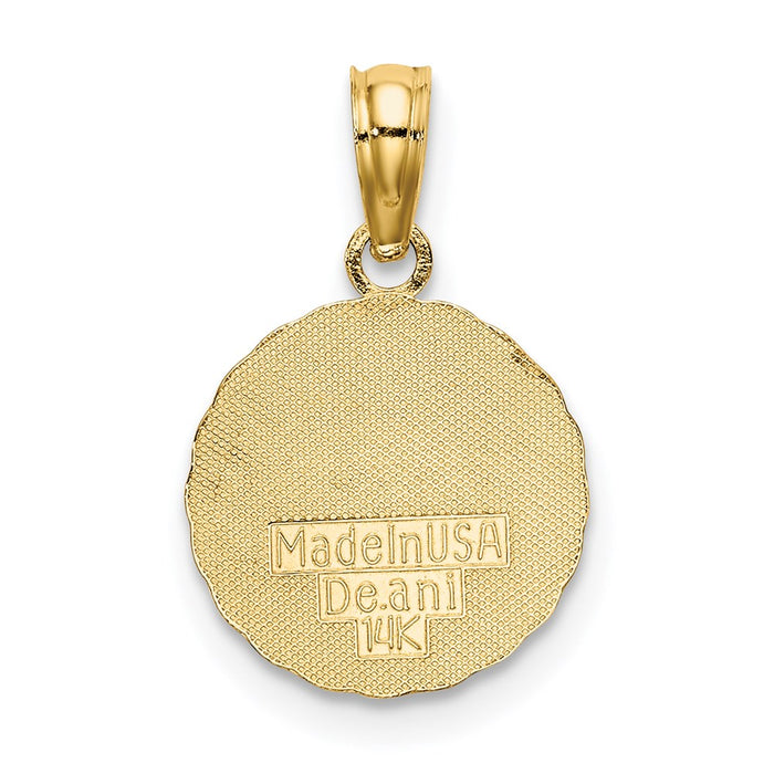 Million Charms 14K Yellow Gold Themed Sun Charm