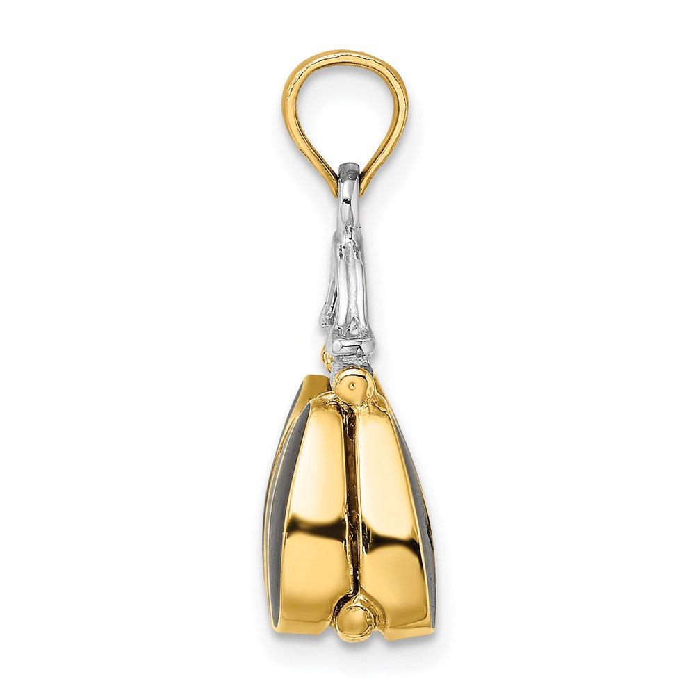 Million Charms 14K Yellow Gold Themed 3-D & Enameled Moveable Handbag Charm