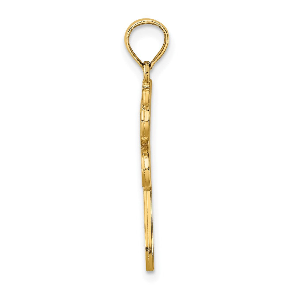 Million Charms 14K Yellow Gold Themed Multi Color Enamel Dragonfly Charm