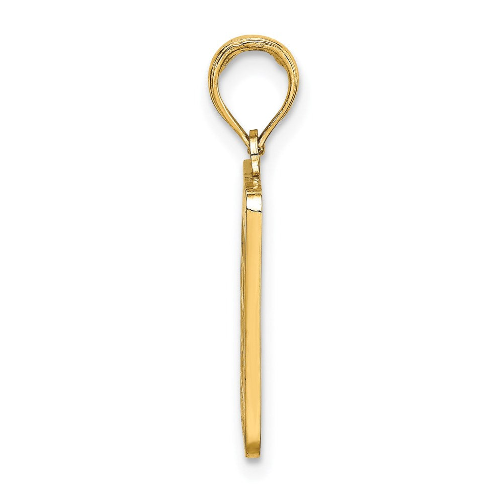 Million Charms 14K Yellow Gold Themed With Enamel Bingo Card Charm