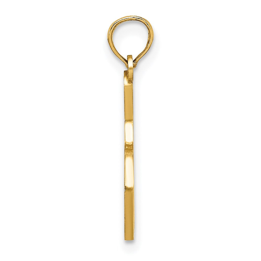 Million Charms 14K Yellow Gold Themed Enamel Bowling Ball & Pin Charm
