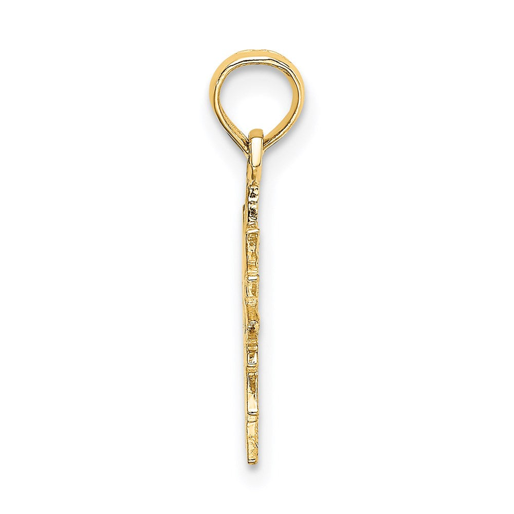 Million Charms 14K Yellow Gold Themed Smiling Sun Charm