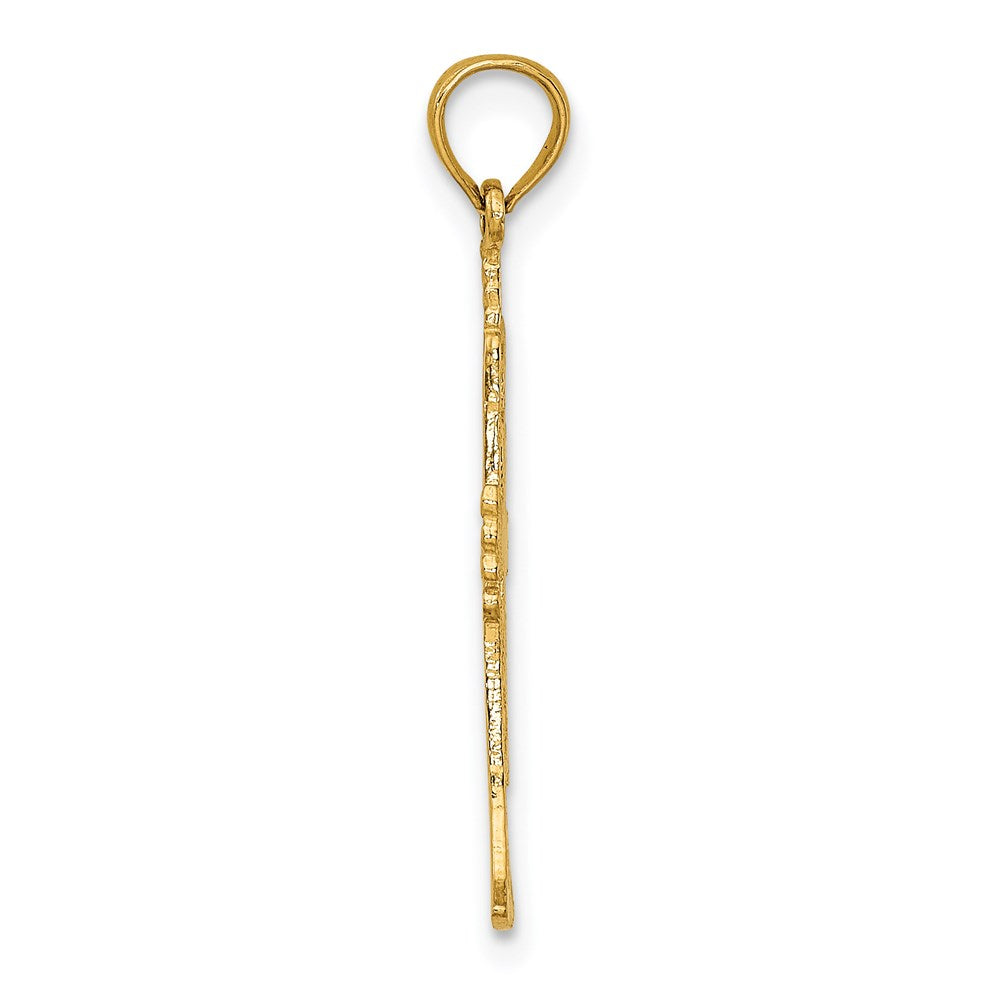 Million Charms 14K Yellow Gold Themed Polished Trumpet Charm