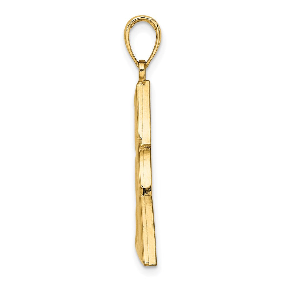 Million Charms 14K Yellow Gold Themed Polished Large Celtic Trinity Knot Charm