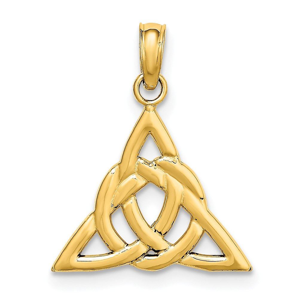 Million Charms 14K Yellow Gold Themed Sm Celtic Trinity Knot Charm