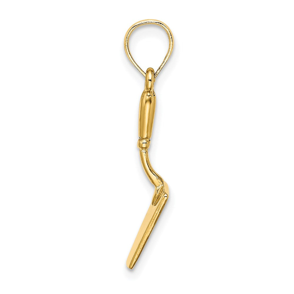 Million Charms 14K Yellow Gold Themed 3-D Concrete Hp Tool Spatula Charm