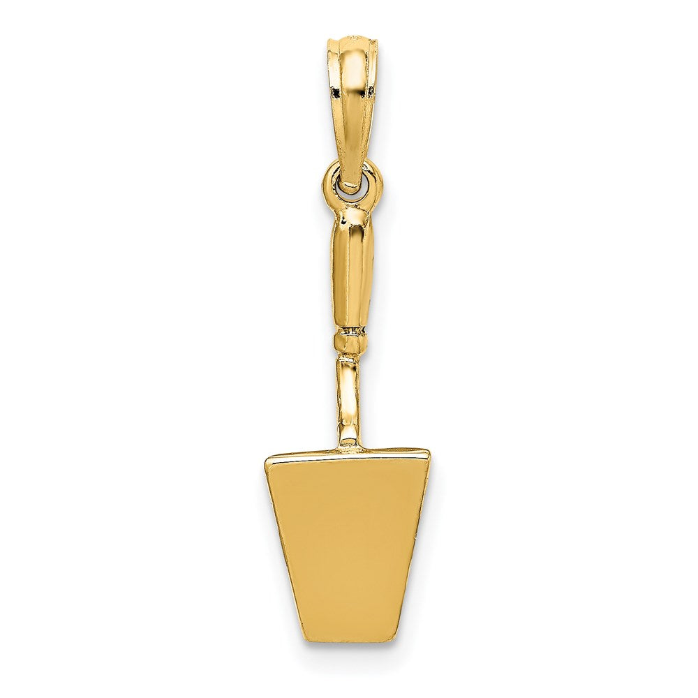 Million Charms 14K Yellow Gold Themed 3-D Concrete Hp Tool Spatula Charm