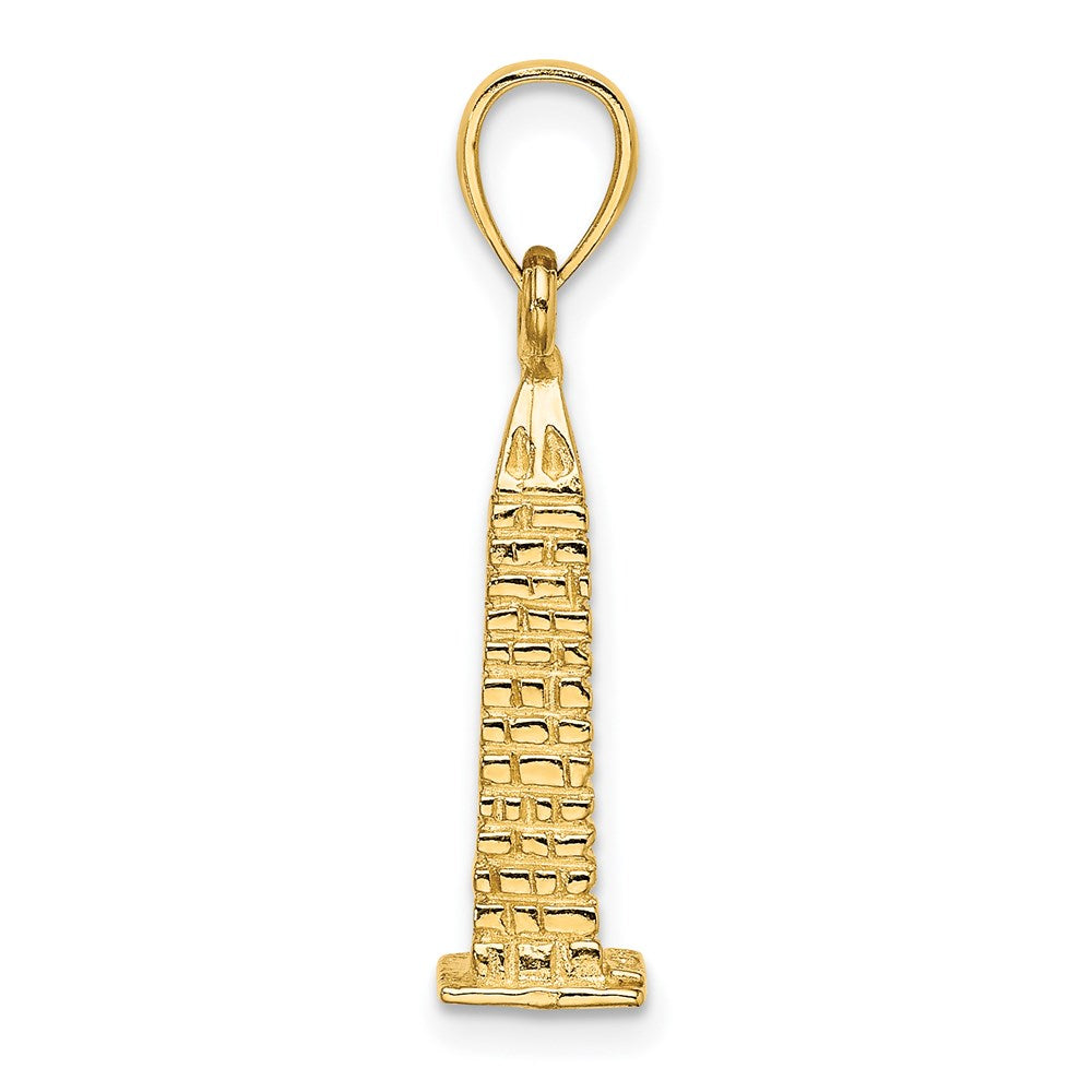 Million Charms 14K Yellow Gold Themed 3-D Washington D.C. Monument Charm