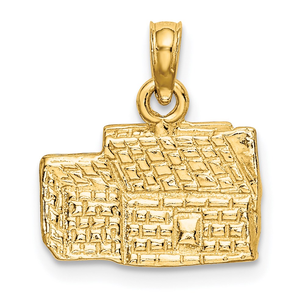 Million Charms 14K Yellow Gold Themed 3-D Kings Arms Tavern Williamsburg, Va Charm